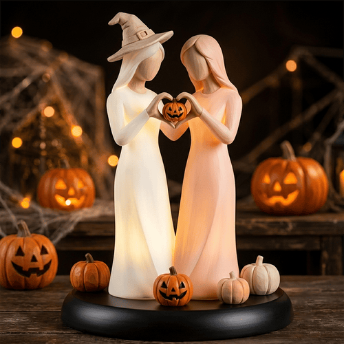 🔥Hot Sale 49% OFF - 🥰✨Light-Up Ghost Sisters Figurine