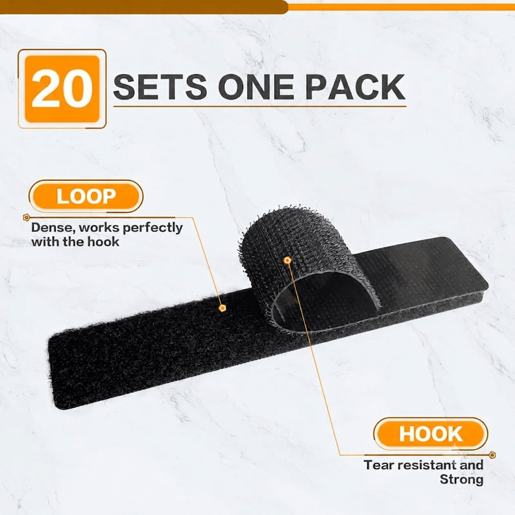 🔥Heavy Duty Hook and Loop Strips with Adhesive