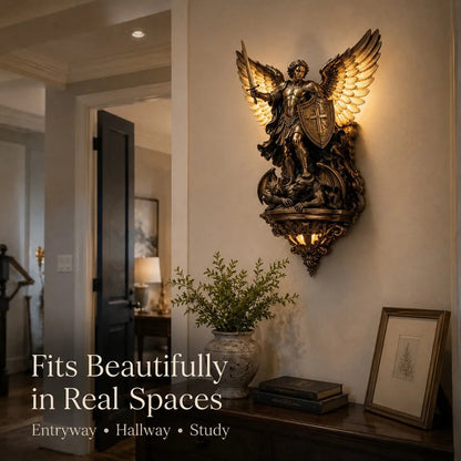 🕊️St. Michael Guardian Angel Wall Light