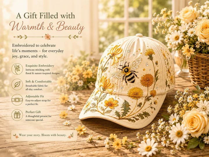 🔥Last Day 49% OFF 🌸🌿Garden Morning Cap  (✨2026 Limited Edition)