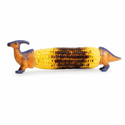 Dinosaur Corn Holders for Corn On The Cob - Funny Corn Cob Holder for Kids and Adults with Stainless Steel Prongs