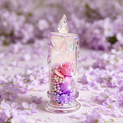 🌹Realistic Rose Candle Lights — Battery-Powered, Smoke-Free LED Roses for Home Decor, Weddings, Parties & Gifts ✨