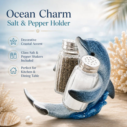 ⚡Hot Sales 49% OFF🔥Coastal Animal Salt & Pepper Shaker Holder Set
