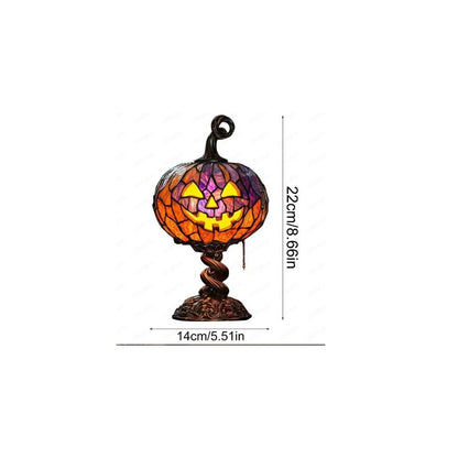 🎃Halloween Stained Glass Style Pumpkin Table Lamp✨✨