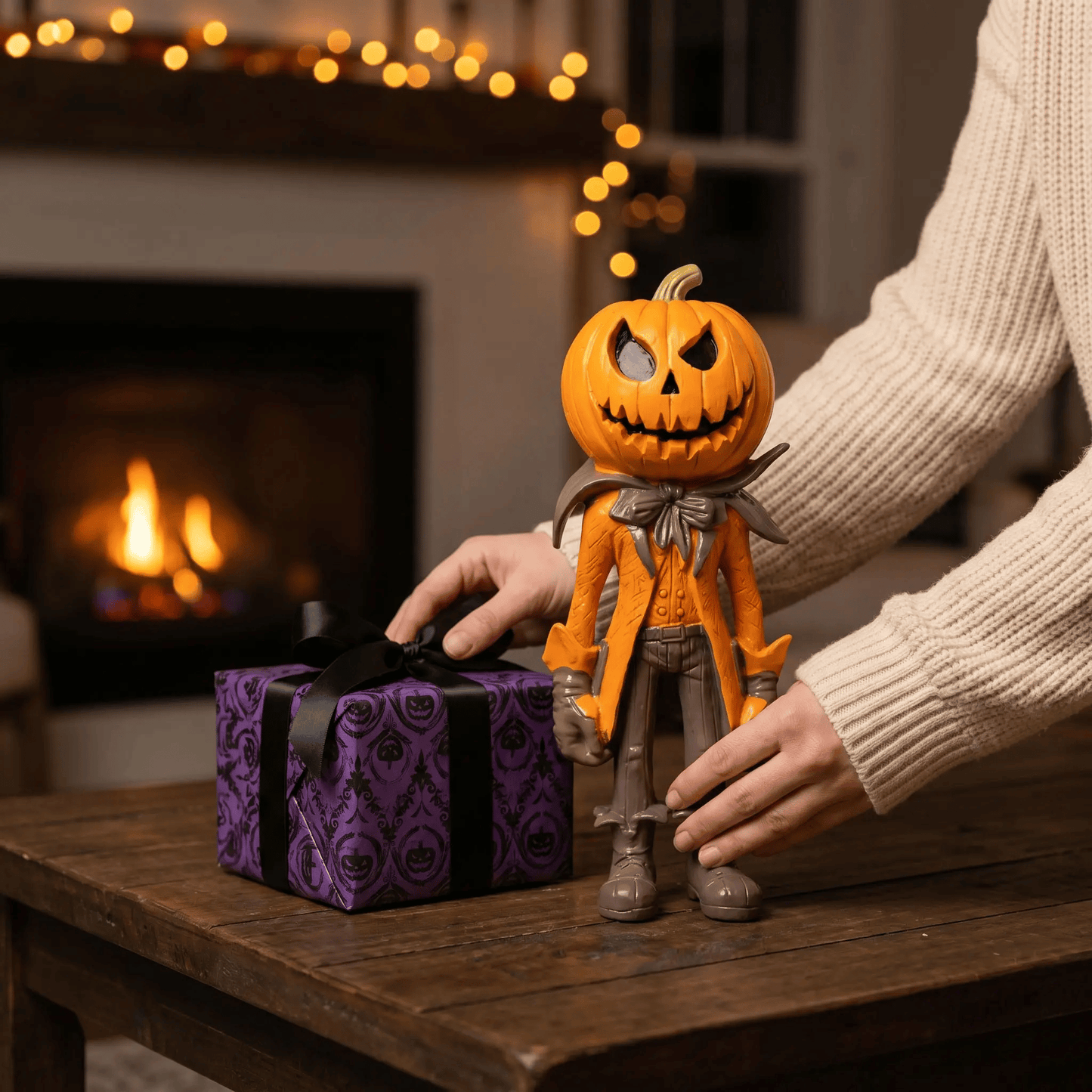 🔥HOT SALE🔥💥🏆Only $45.99 This Week👻Halloween Pumpkin Man Figurine/Decoration🎃