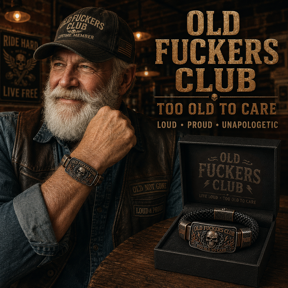 ☠️ Old Fuckers Club & Wild Freedom 🪓 | 2026 Limited Edition Vintage Bracelet