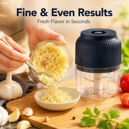 🔥 50K+ Sold | ✨ Mini Electric Food Chopper – One-Press Garlic & Veggie Prep！ 🍳🥕🧄
