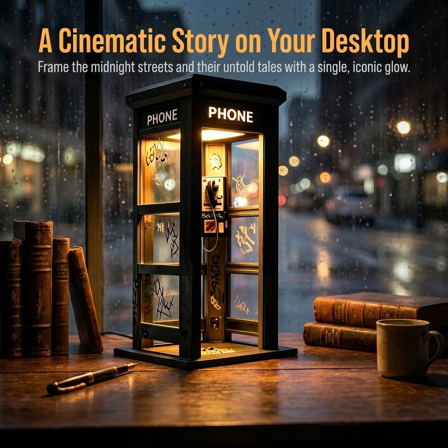 ✨Vintage Phone Booth Ambient Lamp- 🎁Light up Every Cozy Corner💛