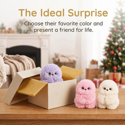 🦉3-in-1 Interactive Plush Owl – Talks, Sings & Turns Head – Cute Plush Pendant for Baby, Bags& Cars