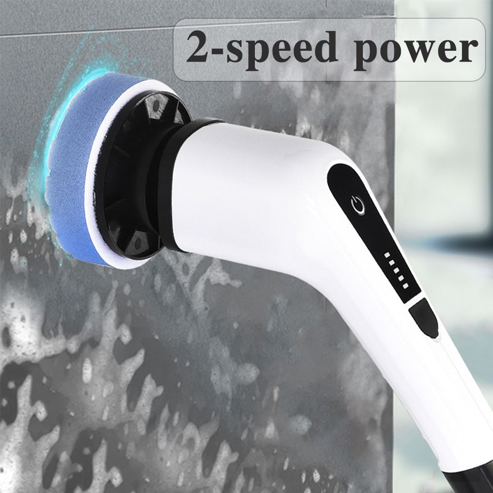 🧽50% OFF⚡ Electric Rotating Cleaning Brush | 7 Brush Heads · 300 RPM · IPX5 Waterproof · 2500mAh Long Battery Life · Makes Housework a Breeze