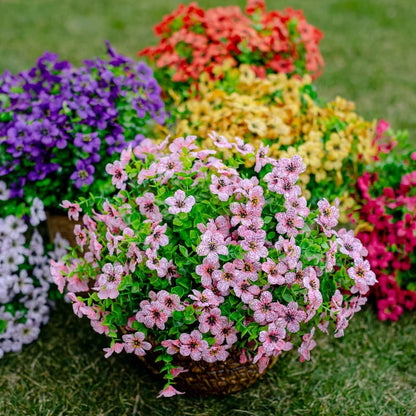 🌸UV Resistant Artificial Flowers – Fade-Free & Colorful for Garden, Patio, Home Decor
