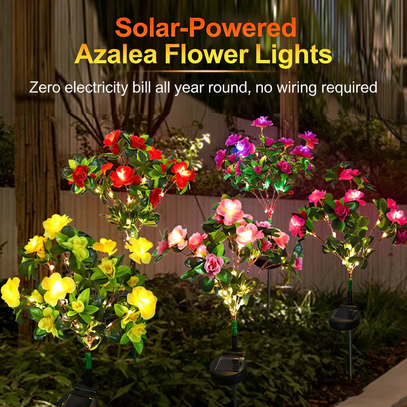 🔥2026 Summer Hot Sale 49%  OFF-LED Solar Flower Lights Rhododendron Outdoor Simulated Flower Lamp