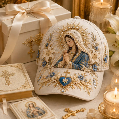 🔥 HOT SALE 49% OFF - ❤️ Sacred Faith Embroidered Baseball Cap | 3D Raised Christian Design, Unisex Comfortable Adjustable Hat for Church, Outdoor Walks & Daily Wear ✝️✨