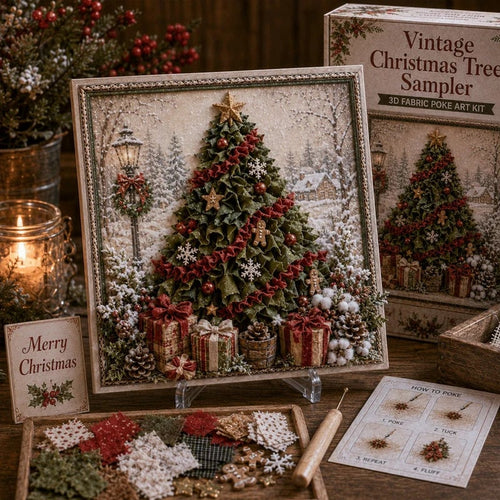 ✨HOT SALE 🎁 3D Christmas Fabric Poke Art Craft Kit🎄