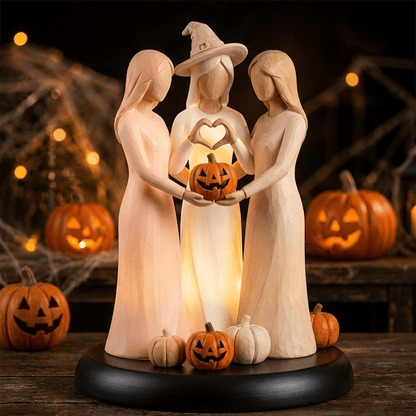 🔥Hot Sale 49% OFF - 🥰✨Light-Up Ghost Sisters Figurine