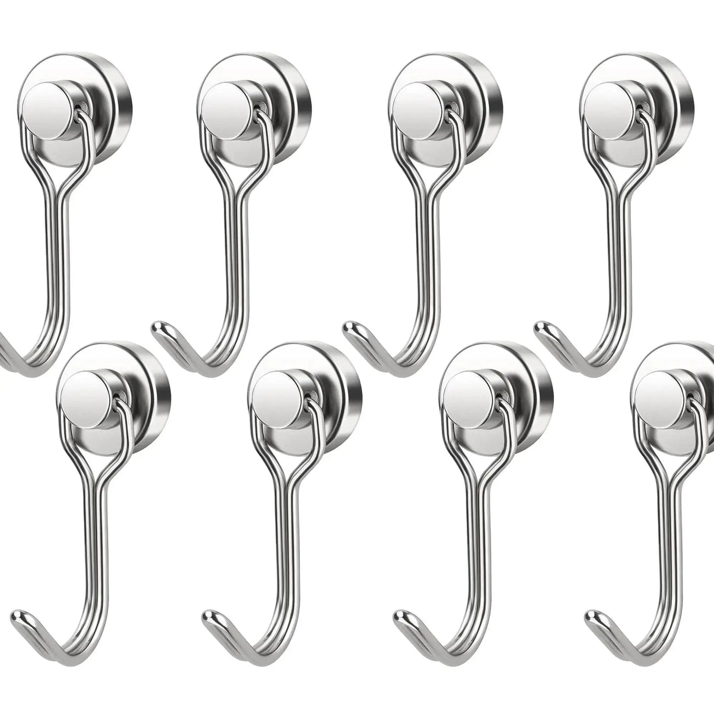 8 Pack Swivel Swing Magnetic Hooks 30LBS