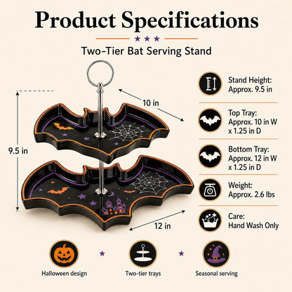 🔥HOT SALE 49% OFF – ✨Two-Tier Ghost Serving Stand