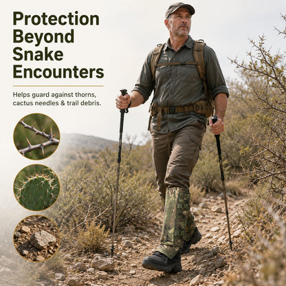Sports leg warmers, snake bite protection leg warmers, outdoor hunting leg protection against puncture wounds