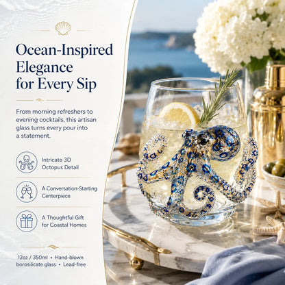 🎁The Perfect Beach House Gift🌊3D Ocean Animal Artisan Glassware Collection