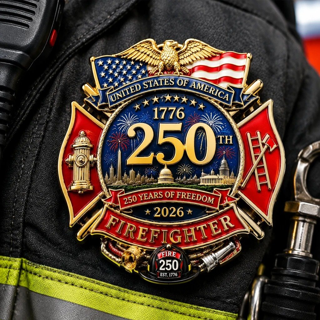 🔥Last Day 49% OFF - 250th Anniversary Firefighter Badge