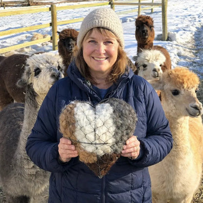 Handmade Fiber Bird Nesting Heart for Birds🕊️