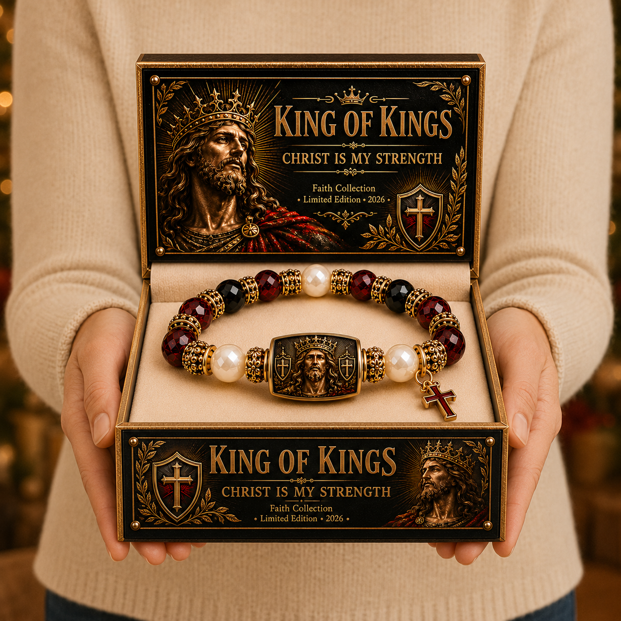 King Of Kings Christ Is My Strength Faith Bracelet✝️ | 2026 Limited Edition Bracelet