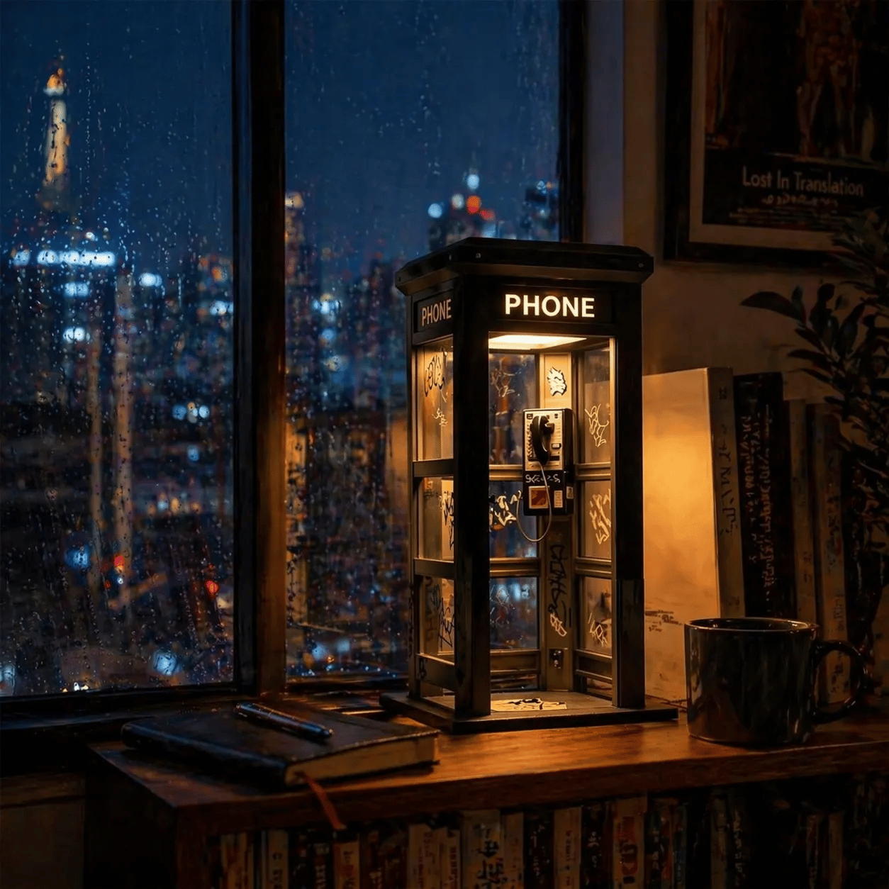 ✨Vintage Phone Booth Ambient Lamp- 🎁Light up Every Cozy Corner💛