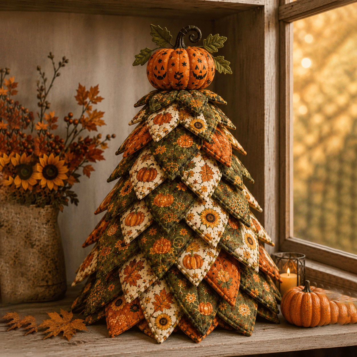 🔥HOT SALE🎃 DIY Halloween Quilted Fabric Tree Kit