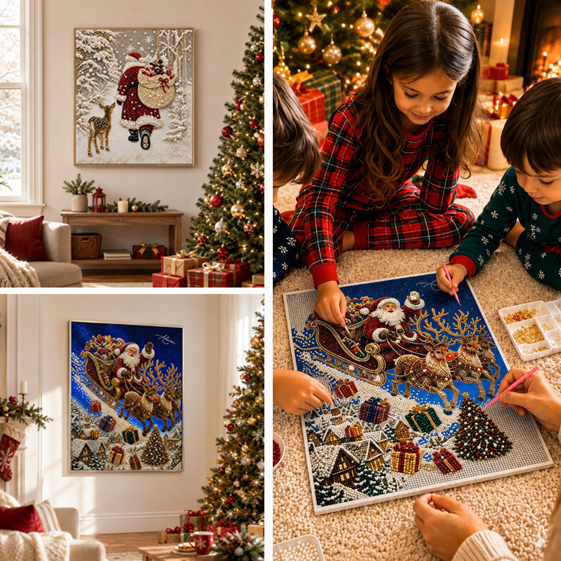 🎄 Christmas Reindeer Diamond Painting Kit