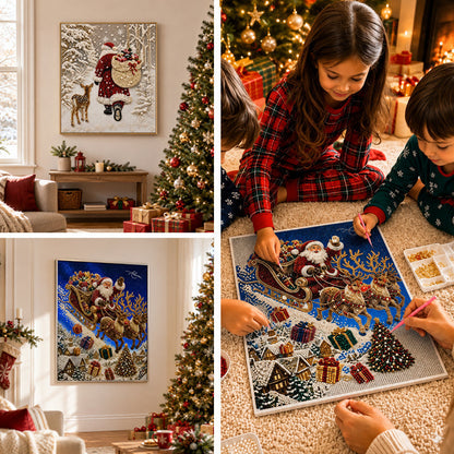 🎄 Christmas Reindeer Diamond Painting Kit