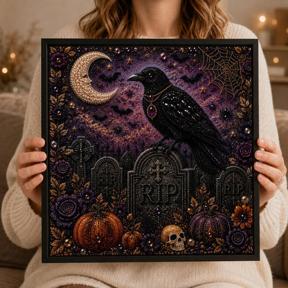 🔥Last Day 49% OFF - 👻 Cute Ghosts Pumpkins 3D Pearl Mosaic Art Kit Halloween Decor (No Mess, Beginner), Age 8+