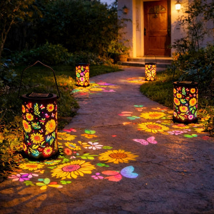 🌻Colorful Sunflower Glow Solar Garden Lantern
