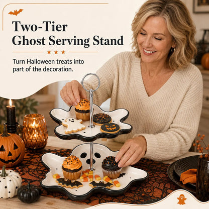🔥HOT SALE 49% OFF – ✨Two-Tier Ghost Serving Stand