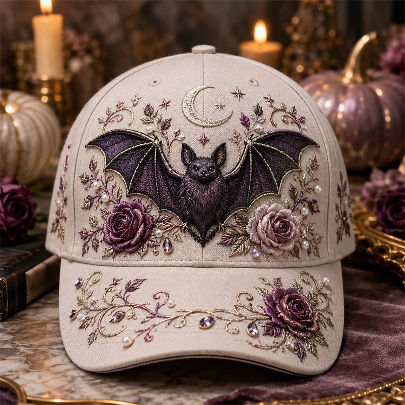 🔥HOT SALE 50% OFF - 🧙‍♀️✨3D Halloween Embroidery Cap🧢(Breathable & Lightweight Comfort & Unisex Fit)
