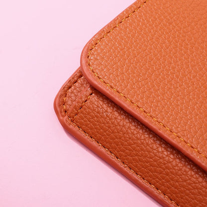 Women's Elegant Minimalist Short Slim Wallet (All-match Trendy Mini 3 Bifold )