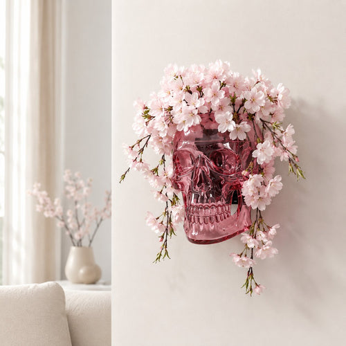 🔥Last Day 49% OFF-Gothic Skull Wall Vase 💀🌸