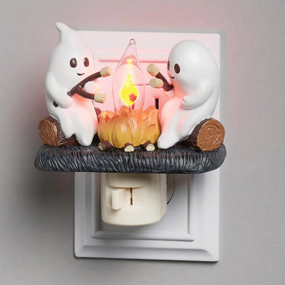 🔥LAST DAY 50% OFF👻 Ghost Campfire Night Light – Spooky Glow, Cozy Vibes🎃