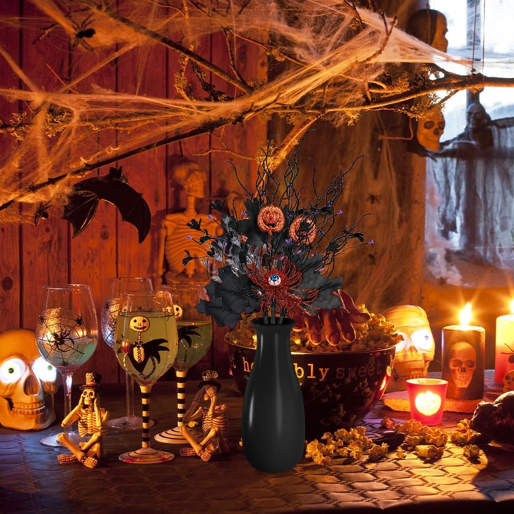 🖤 Dark Gothic Halloween Stems – Instant Spooky Elegance for Any Vase or Mantel