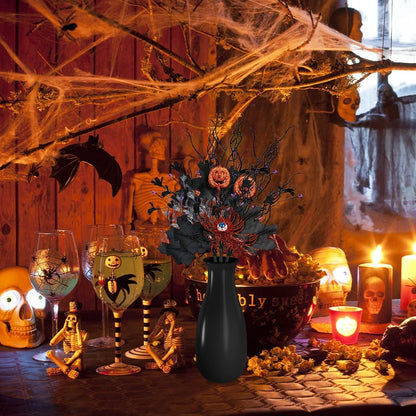 🖤 Dark Gothic Halloween Stems – Instant Spooky Elegance for Any Vase or Mantel