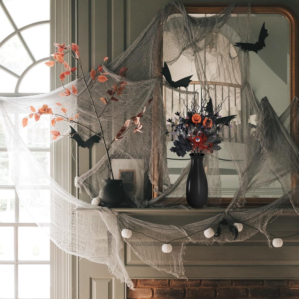 🖤 Dark Gothic Halloween Stems – Instant Spooky Elegance for Any Vase or Mantel
