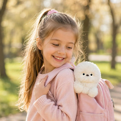 🦉3-in-1 Interactive Plush Owl – Talks, Sings & Turns Head – Cute Plush Pendant for Baby, Bags& Cars