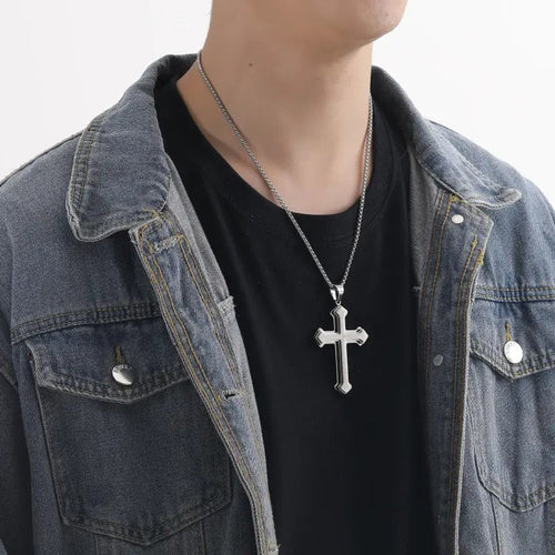 ✝️Men's Lord's Prayer Cross Necklace