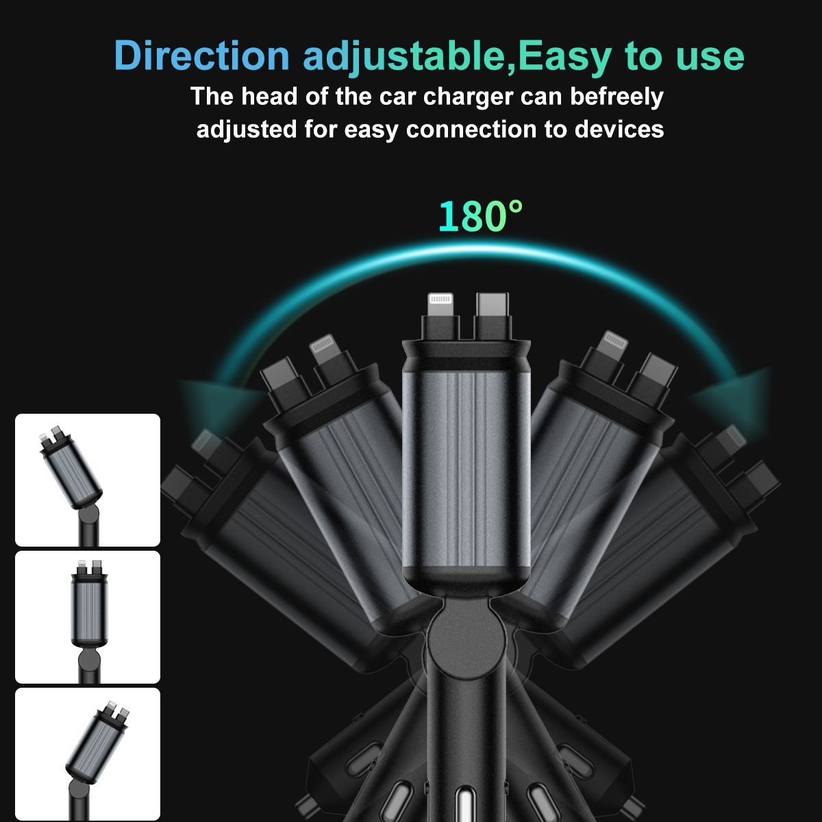 4-in-1 Car Phone Charger