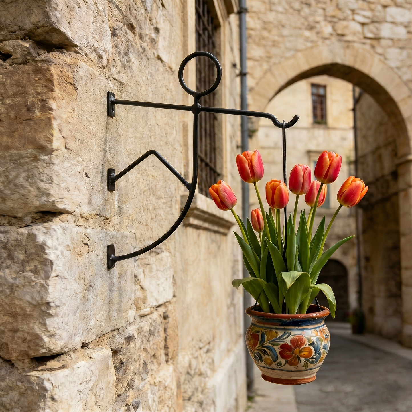 🎣 Creative Iron Wall Bracket - Transform Your Walls into Living Art