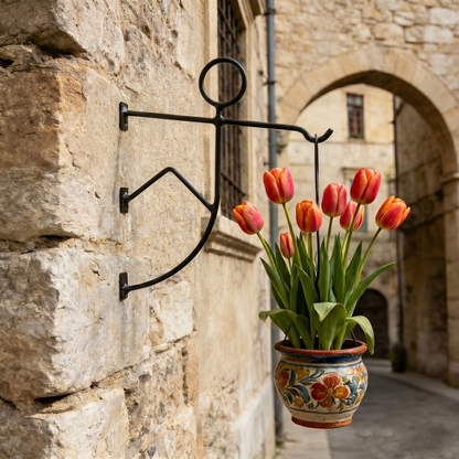 🎣 Creative Iron Wall Bracket - Transform Your Walls into Living Art