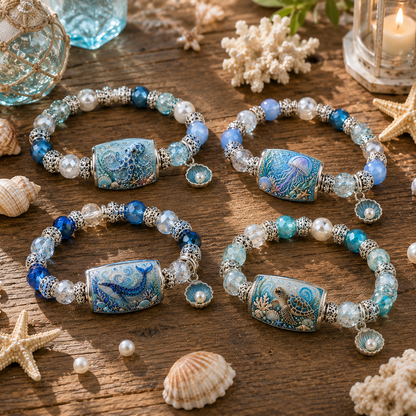 🌊Last Day Promo: 49% OFF - 💙Ocean Theme Charm Bracelet Collection - Inspired by the Beauty of the Sea