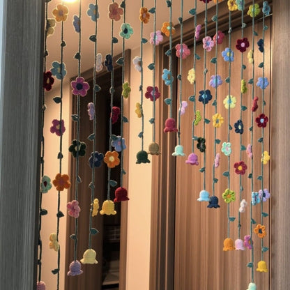 ✨Hand-Crocheted Flower Door Curtain