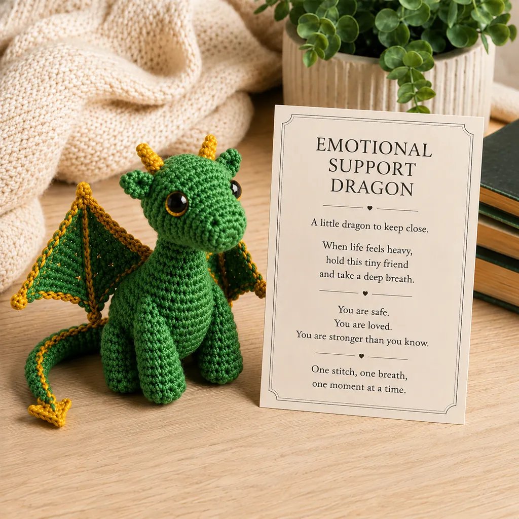 🐲💕Emotional Support Dragon Pocket Buddy