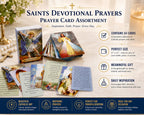 ✝️ Catholic Genuine Leather Holy Card Holder – Pocket Prayer Card Organizer with Snap Closure