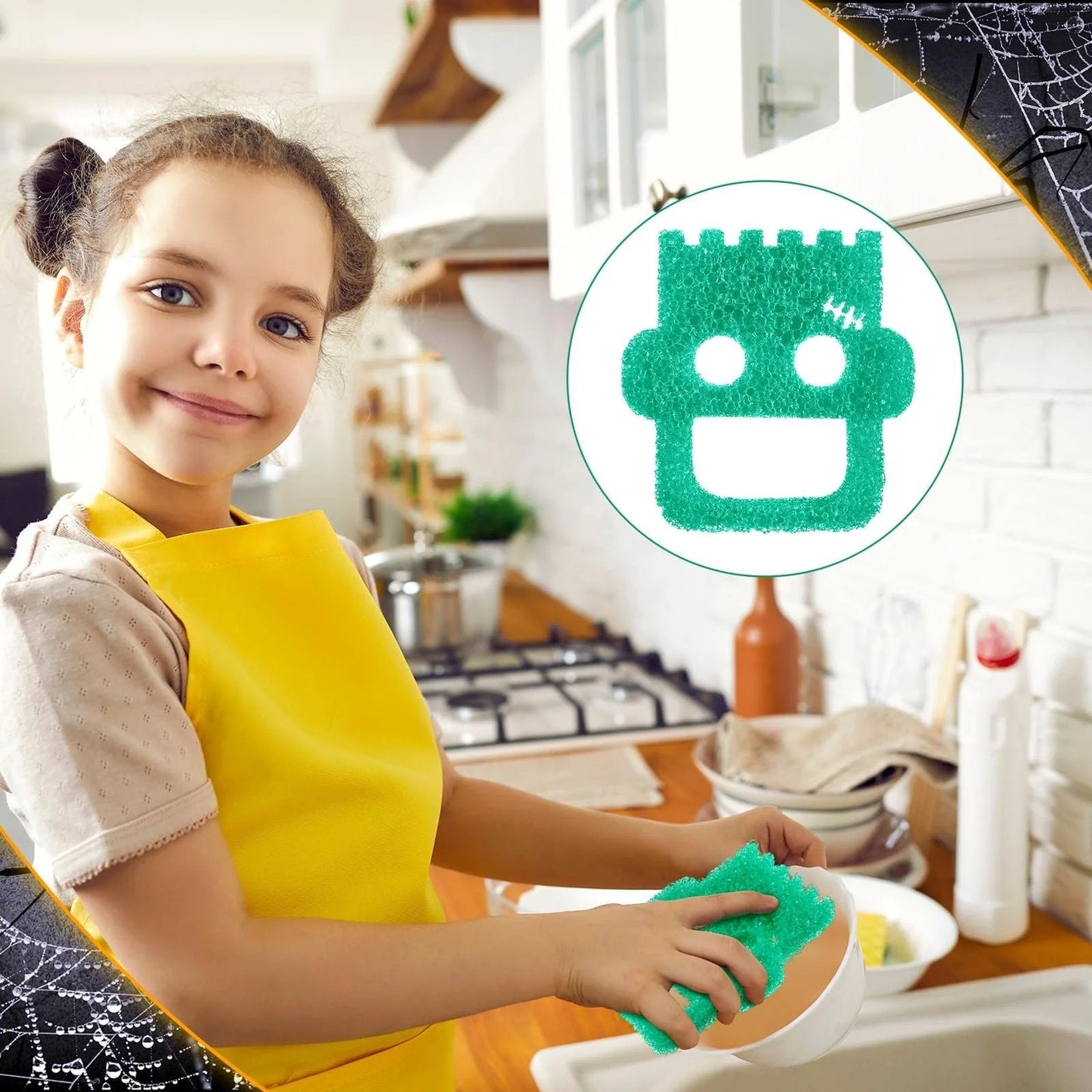 🔥Hot Sale⚡6 Pcs Halloween Cleaning Sponges🎃